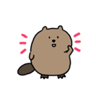 動く！たぷたぷビーバー（個別スタンプ：10）