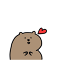 動く！たぷたぷビーバー（個別スタンプ：14）