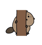 動く！たぷたぷビーバー（個別スタンプ：17）