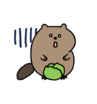 動く！たぷたぷビーバー（個別スタンプ：23）