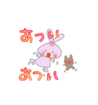 動く うさ夏①まずは1個目（個別スタンプ：3）