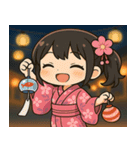 メメちゃんの夏まつり日和 Ver（個別スタンプ：8）