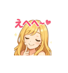ゆるふわ可愛い女子の毎日使えるスタンプ1（個別スタンプ：12）
