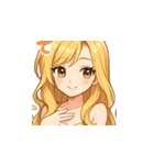 ゆるふわ可愛い女子の毎日使えるスタンプ1（個別スタンプ：15）