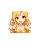 ゆるふわ可愛い女子の毎日使えるスタンプ1（個別スタンプ：16）