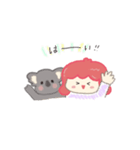 かわいい女の子の使いやすいスタンプ（個別スタンプ：6）