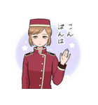 ホテル従業員の女の子（個別スタンプ：3）