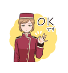 ホテル従業員の女の子（個別スタンプ：7）