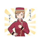 ホテル従業員の女の子（個別スタンプ：9）