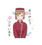 ホテル従業員の女の子（個別スタンプ：14）