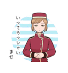 ホテル従業員の女の子（個別スタンプ：24）