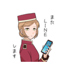 ホテル従業員の女の子（個別スタンプ：39）