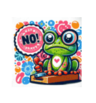 アニマル「NO」スタンプ（個別スタンプ：6）