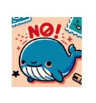 アニマル「NO」スタンプ（個別スタンプ：13）