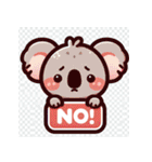 アニマル「NO」スタンプ（個別スタンプ：15）