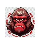 アニマル「NO」スタンプ（個別スタンプ：16）