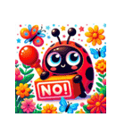アニマル「NO」スタンプ（個別スタンプ：25）