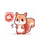 アニマル「NO」スタンプ（個別スタンプ：33）
