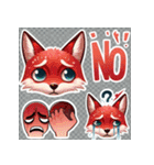 アニマル「NO」スタンプ（個別スタンプ：36）