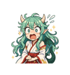爆笑！竜人きたり～ちゃんの毎日（個別スタンプ：4）