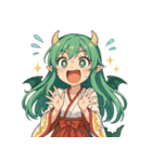 爆笑！竜人きたり～ちゃんの毎日（個別スタンプ：9）