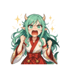 爆笑！竜人きたり～ちゃんの毎日（個別スタンプ：14）