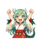 爆笑！竜人きたり～ちゃんの毎日（個別スタンプ：15）