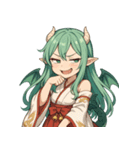爆笑！竜人きたり～ちゃんの毎日（個別スタンプ：21）