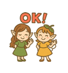 ふたりの妖精と感情まるごとスタンプ（個別スタンプ：23）