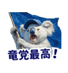 野球好き竜ファンコアラ2(一年中日常会話)（個別スタンプ：8）