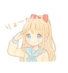 ゆるかわ系制服女子(ときどき病み系)（個別スタンプ：2）