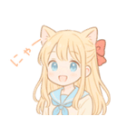 ゆるかわ系制服女子(ときどき病み系)（個別スタンプ：8）