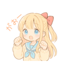 ゆるかわ系制服女子(ときどき病み系)（個別スタンプ：9）