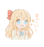 ゆるかわ系制服女子(ときどき病み系)（個別スタンプ：17）