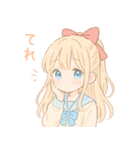 ゆるかわ系制服女子(ときどき病み系)（個別スタンプ：20）
