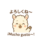 リャマのリリィ♡日西 日常バイリンガル（個別スタンプ：12）