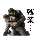 絶望サラリーマンと励まし会社員(仕事が嫌)（個別スタンプ：7）