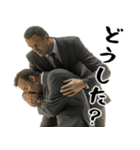 絶望サラリーマンと励まし会社員(仕事が嫌)（個別スタンプ：14）