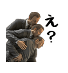 絶望サラリーマンと励まし会社員(仕事が嫌)（個別スタンプ：34）