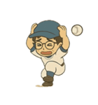 Dr.サムの野球シルエット（個別スタンプ：6）