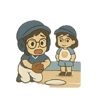 Dr.サムの野球シルエット（個別スタンプ：8）