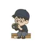 Dr.サムの野球シルエット（個別スタンプ：16）