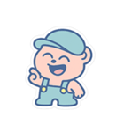 不機嫌水色くま（個別スタンプ：3）