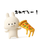 ずっと使える差し出すネコウサ（個別スタンプ：28）