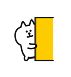 がんばって動く♡しろねこさん.（個別スタンプ：17）