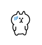 がんばって動く♡しろねこさん.（個別スタンプ：18）