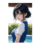 プールガール写真（個別スタンプ：9）