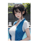 プールガール写真（個別スタンプ：13）