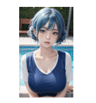 プールガール写真（個別スタンプ：15）
