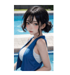 プールガール写真（個別スタンプ：24）